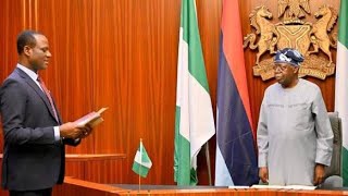 Tinubu Swears_in Taiwo Oyedele as Minister of State for Finance, Praises Experience. News