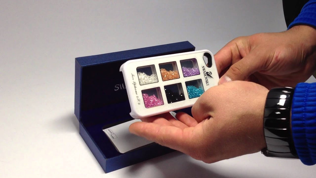 Чехол для iPhone 4 & iPhone 4S Swarovski cases "Сrystal Square" white