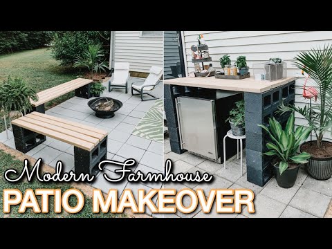 DIY PATIO MAKEOVER ON A BUDGET | Decorating Ideas | Modern Farmhouse Patio | Patio DIY