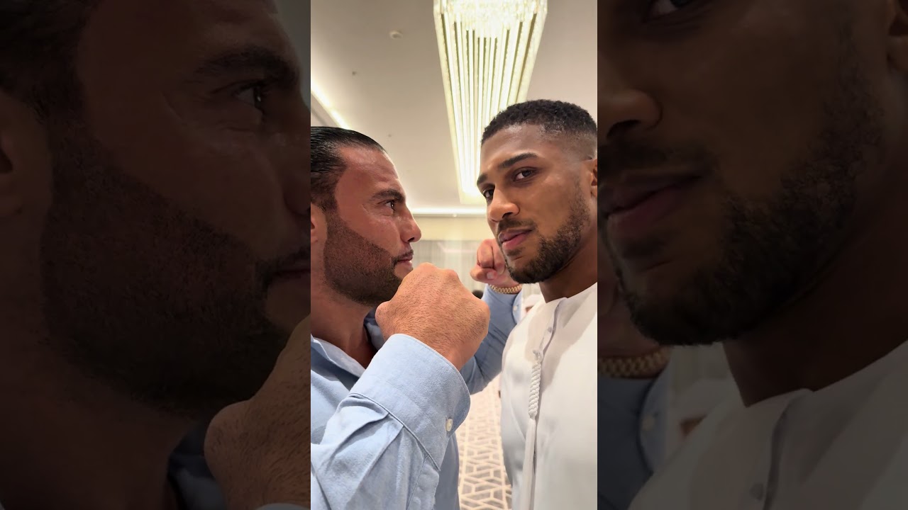Mahmoud Charr meets Anthony Joshua in Dubai!Will the fight between these two giants finally happen?