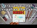 Musthave travel journal stationery supplies and setup tips  pocket notebook 