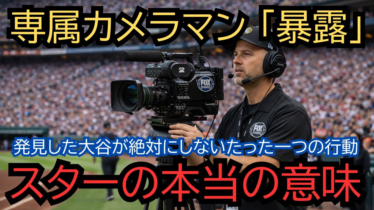 【号泣】「彼を2000試合撮り続けた。でも彼は一度もカメラを見なかった」FOXスポーツ専属カメラマンが大谷翔平の全試合を撮影。カメラマンが発見した大谷が絶対にしないたった一つの行動とスターの本当の意味