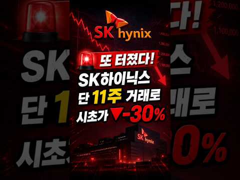 SK하이닉스 또 '11주'에 -30%? 프리마켓 충격의 진실