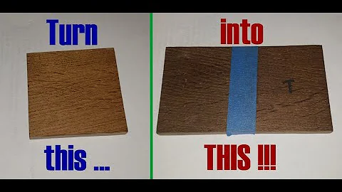 How do you slightly darken wood?