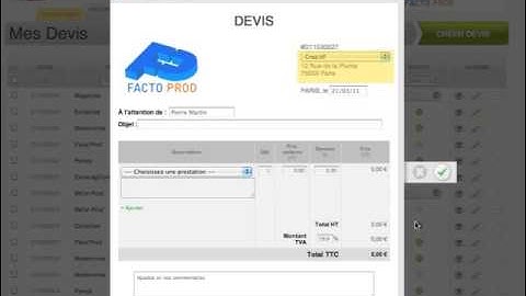 Créer un contact via un Devis ou une Facture - avec Factomos