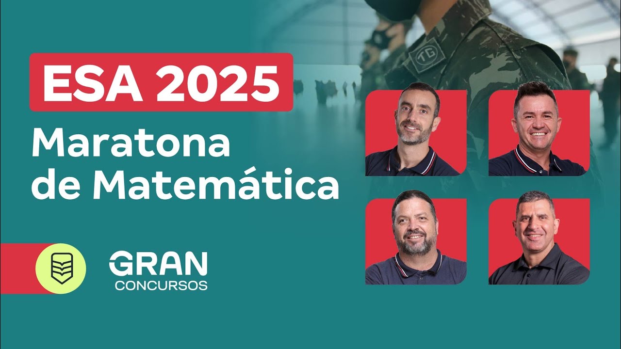 Concurso ESA 2025 Maratona de Matemática YouTube