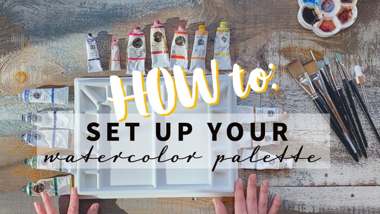 How To Set Up a Watercolor Palette Like A Pro? - Beebly's Watercolor  Painting