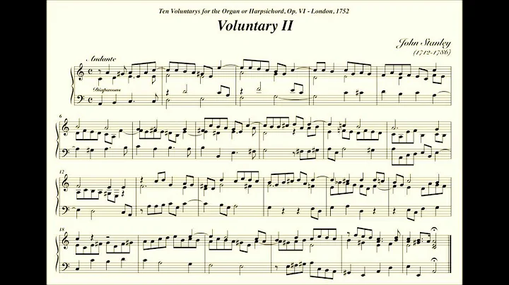 J. Stanley: Voluntary in A, Composition & Improvis...