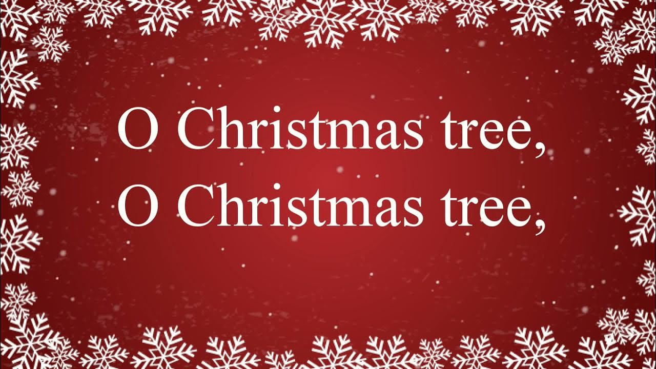 O Christmas Tree Song with lyrics Christmas 🌲☃️ Song YouTube