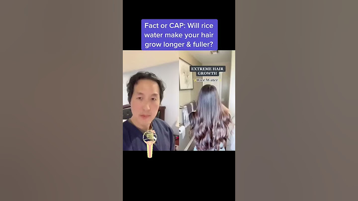 Will Rice Water Make Your Hair Grow Longer and Fuller? Fact or CAP? #shorts