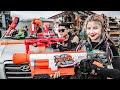 LTT Game Nerf War : Warriors SEAL X Nerf Guns Fight Mr Zero Crazy City Hunter And Crime Container