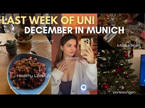 Munich Diaries I Last week of uni, Abgaben, Arbeit, Stress, Tollwood, Driving Home, Gesund Leben