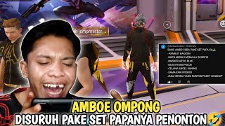 AMBOE OMPONG DISURUH PAKE SET BAPAKNYA PENONTON🤣