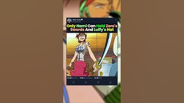Only Nami Can Hold Zoro