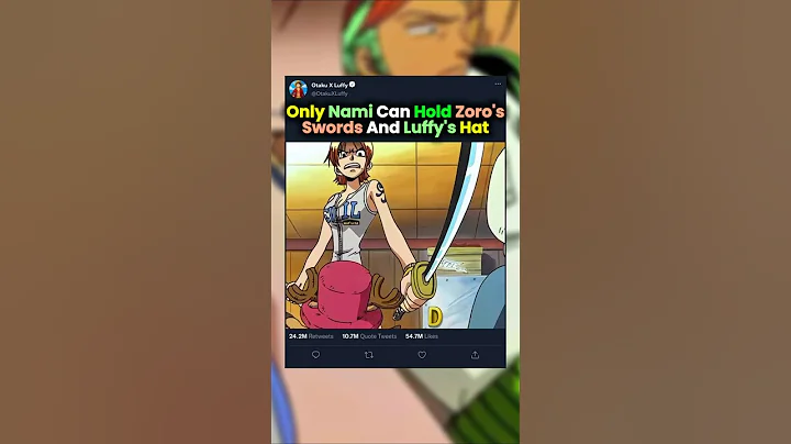 Only Nami Can Hold Zoro's Swords And Luffy's Hat #shorts #onepiece #nami