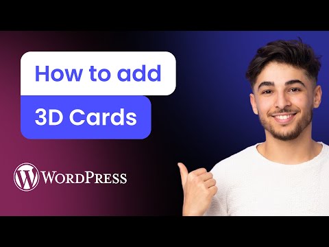 How to add 3D Cards to WordPress