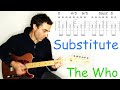 The who  substitute  guitar lesson  tutorial  cover with tab