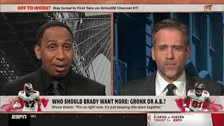 First Take | Who should Tom Brady want more: Rob Gronkowski or Antonio Brown? | 2-23-21