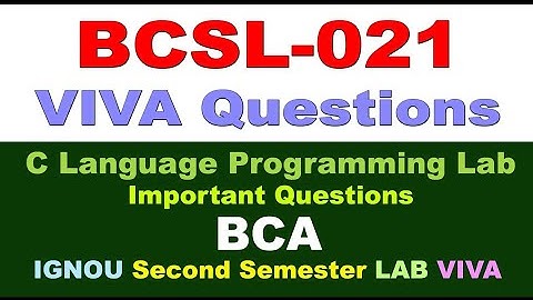 MOST IMPORTANT QUESTIONS !!! | BCSL-021 | C-PROGRAMMING LAB | C LAB | C PROGRAMMING | IGNOU BCSL-021