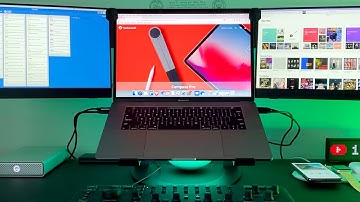 Ultra-Unique Triple Screen MacBook Pro Setup - Very Productive,  Very Portable