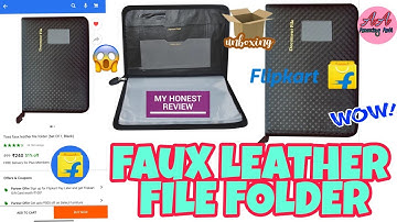 FLIPKART TOSS FAUX LEATHER FILE FOLDER UNBOXING&REVIEW #shorts #youtubeshorts #shortsvideo #flipkart
