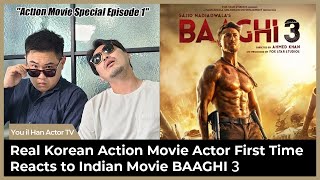 Real Korean Action Movie Actor First Time Reacts to Baaghi 3 | Official Trailer | Tiger Shroff