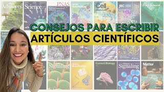 ¿Cómo empiezo a escribir mis artículos científicos?