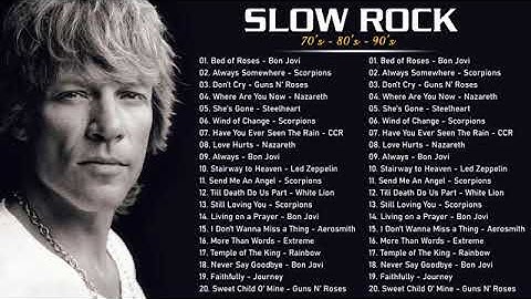 HARD ROCK 80S 90S   Guns & Roses, Bon Jovi, Def Leppard, Aerosmith, White Lion  NON STOP PLAYLIST