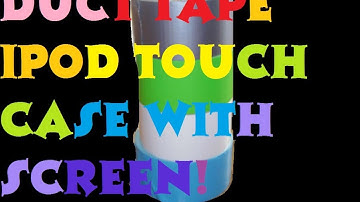 How to make a Duct Tape iPod touch case (visible screen) Part 1