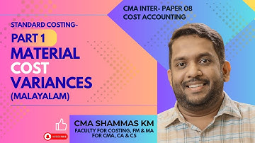 Standard Costing Part 1- CMA Inter G1- Cost Accounting