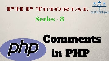 PHP Tutorial For Beginners Series - 8 Comment in PHP