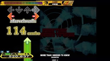 【DDR MAX2】MORE THAN I NEEDED TO KNOW [SINGLE EXPERT] PFC(999960)【プレイ動画】