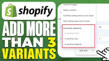 How To Add More Than 3 Variants On Shopify (2025)