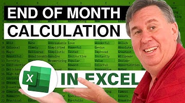 Excel - Simple Way to Find the End of the Month in Excel | EOMONTH Function Tutorial - Episode 577