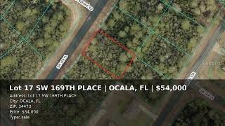 Land in OCALA | Lot 17 SW 169TH PLACE, 34473 | Zkawa