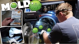 CLEANING OUR MOLDY WASHING MACHINE | THE "NOT A TUTORIAL" HOW TO CLEAN YOUR WASHING MACHINE VIDEO