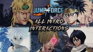 JUMP FORCE - All Character Intro Dialogue (Default and Unique Crossover Interactions)