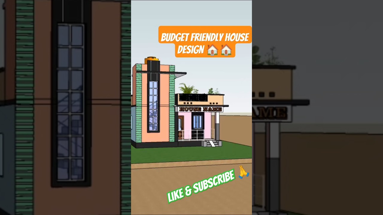 Budget friendly house design 🏠