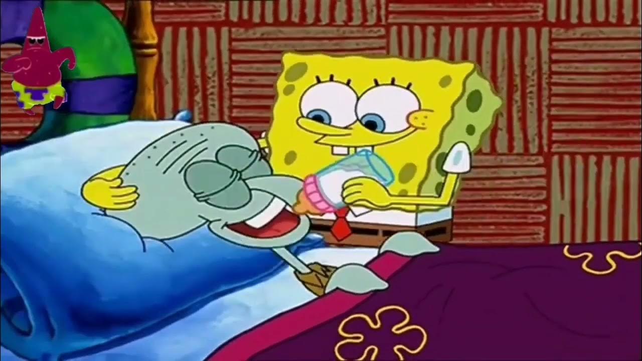 Spongebob SquarePants Milk Drinking Squidward Drinking Sa House