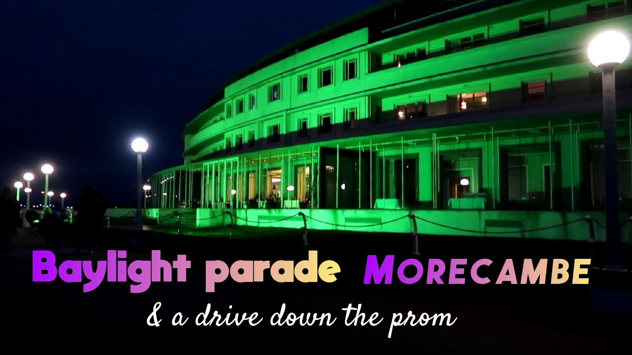 Baylight parade Morecambe 2023 Drive down the prom YouTube