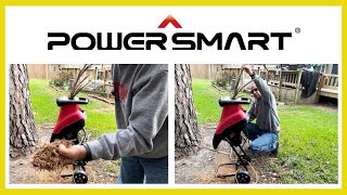 Unbox, Assemble and Demonstrate POWERSMART PS 10 Portable Electric Chipper - Shredder