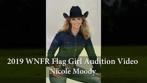 2019 WNFR Flag Girl Competition - Nicole Moody