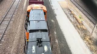 BNSF H-STLTUL Idling in the Springfield Missouri Rail Yard Part Two