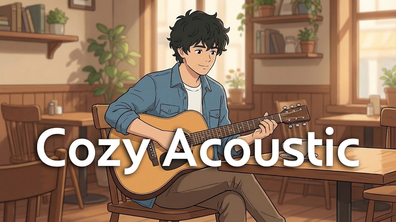 ☕ 편안한 어쿠스틱 뮤직 | Study & Relax🎶 Cozy Acoustic Cafe Music