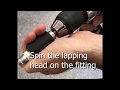 Jic fittings how to repair the sealing surface
