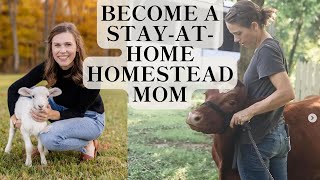 You Can Become a Stay-at-Home Homesteading Mama | Katie of Lost Oak Sheep Farm