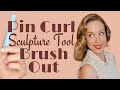 Brushing Out a Pin Curl Wet Set into a Pageboy