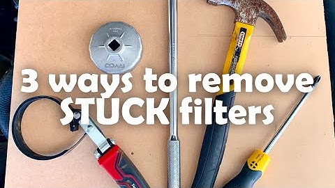 Stuck Oil Filter Removal - 3 simple tricks if your oil filter is stuck!