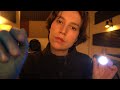 Asmr examining you with a bright light   inaudible whispering  typing