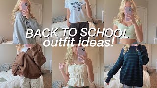 back to school outfit ideas🎧📚 | aesthetic/trendy